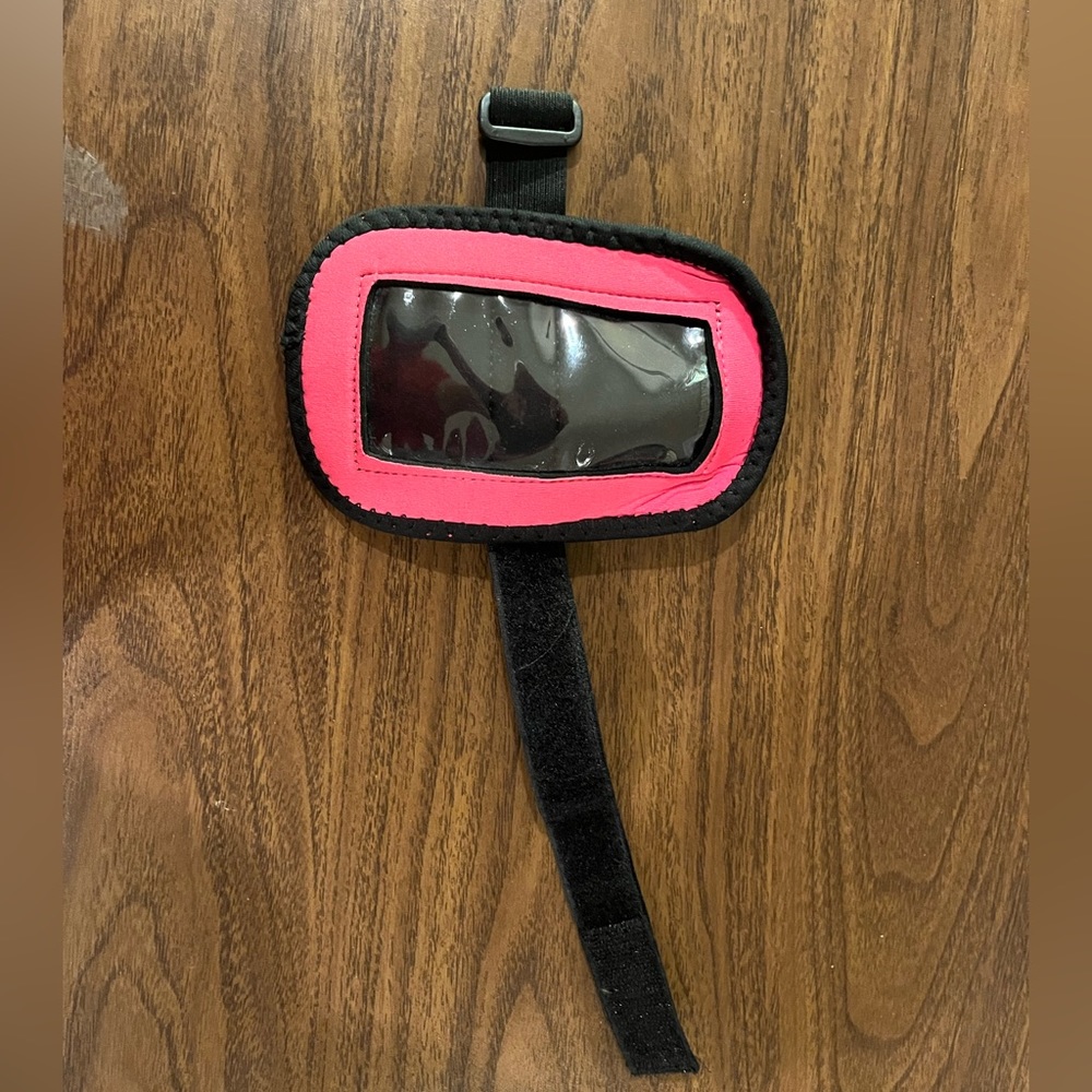 Pink exercise armband